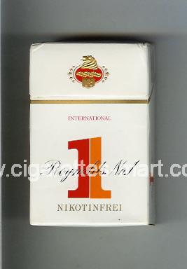 1 (german version) Reynolds No 1 (design 1) (Nikotinfrei / International) ( hard box cigarettes )