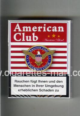 American Club (german version) (design 2) (American Blend) ( hard box cigarettes )