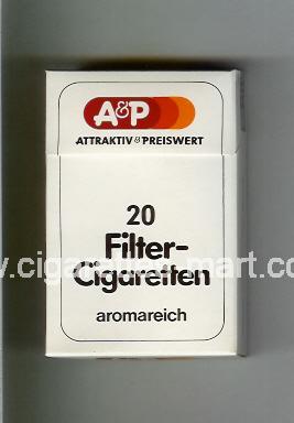 A&P (design 1) Filter - Cigaretten (Attractiv & Preiswert / Aromareich) ( hard box cigarettes )
