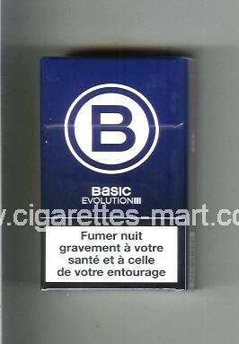 Basic (german version) (design 4) B (Evolution) (blue) ( hard box cigarettes )