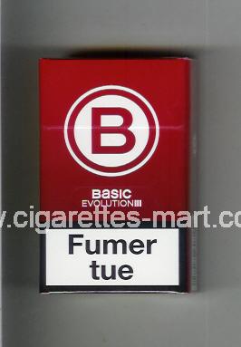 Basic (german version) (design 4) B (Evolution) (red) ( hard box cigarettes )