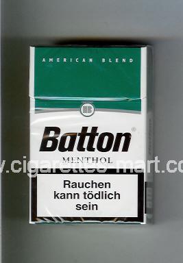 Batton (design 1) (American Blend / Menthol) ( hard box cigarettes )