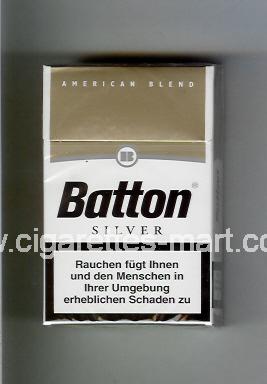 Batton (design 1) (American Blend / Silver) ( hard box cigarettes )