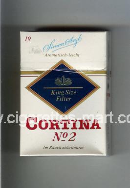 Cortina (german version) (design 1) No 2 (Simon Arzt / Aromatisch-Leicht) ( hard box cigarettes )