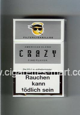 Crazy (german version) (design 1) (American Blend / Fine Flavor) ( hard box cigarettes )