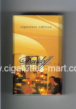 Davidoff (collection design 2D) (Lights / Signature Edition) ( hard box cigarettes )