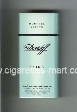 Davidoff (design 1) (Menthol Lights / Slims) ( hard box cigarettes )