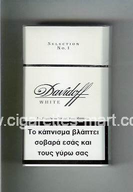 Davidoff (design 1) (White / Selection No 1) ( hard box cigarettes )