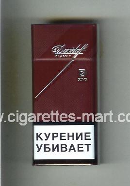 Davidoff (design 6) (Classic / Slims) ( hard box cigarettes )