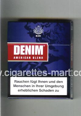 Denim (design 1A) (American Blend / Blue) ( hard box cigarettes )