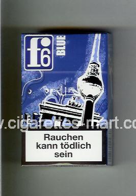 F 6 (german version) (collection design 1A) (Berlin / Blue) ( hard box cigarettes )