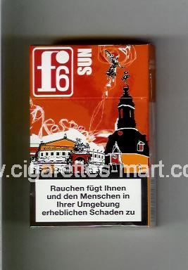 F 6 (german version) (collection design 1B) (Dresden / Sun) ( hard box cigarettes )