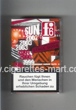 F 6 (german version) (collection design 2B) (Sun) ( hard box cigarettes )