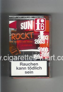 F 6 (german version) (collection design 2C) (Sun) ( hard box cigarettes )