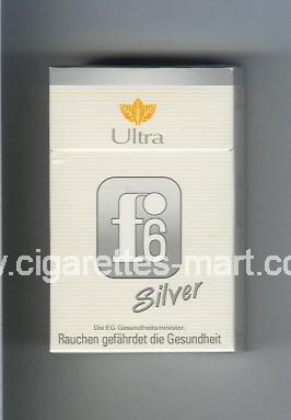 F 6 (german version) (design 3) (Silver / Ultra) ( hard box cigarettes )