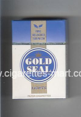 Gold Seal (design 1) Lights ( hard box cigarettes )
