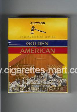 Golden American (german version) (collection design 1A) (Auctuion) ( hard box cigarettes )