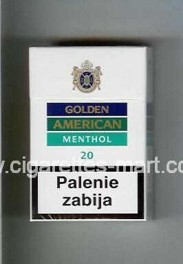 Golden American (german version) (design 2) (Menthol) ( hard box cigarettes )