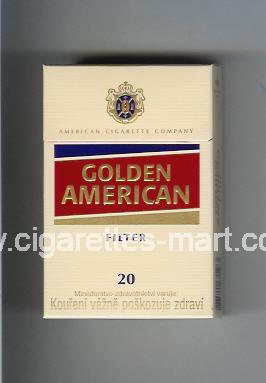 Golden American (german version) (design 3) (Filter) ( hard box cigarettes )