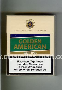 Golden American (german version) (design 3) (Menthol) ( hard box cigarettes )