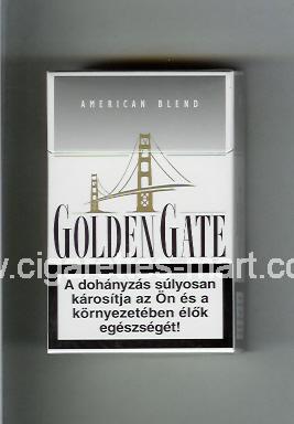 Golden Gate (german version) (design 1) (American Blend) (white & grey) ( hard box cigarettes )
