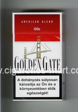 Golden Gate (german version) (design 1) (American Blend) (white & red) ( hard box cigarettes )