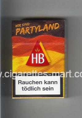 HB (german version) (collection design 3) (Wir Sind Partyland) ( hard box cigarettes )