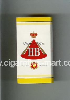 HB (german version) (design 1) (Kronen Filter) ( hard box cigarettes )