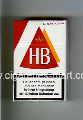 HB (german version) (design 3A) (Classic Blend) ( hard box cigarettes )