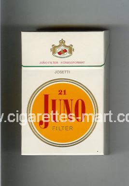 Juno (german version) (design 5) (Josetti / Filter) ( hard box cigarettes )