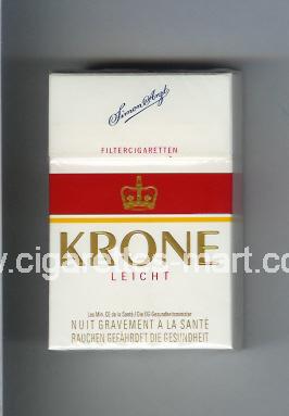 Krone (design 3) (Leicht) ( hard box cigarettes )