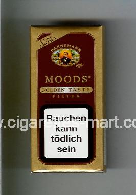 Moods (german version) (design 1) Dannemann (Golden Taste / Filter) ( hard box cigarettes )
