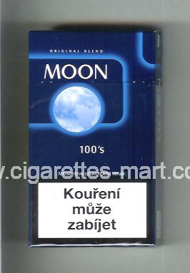 Moon (german version) (design 3A) (Original Blend) (blue) ( hard box cigarettes )