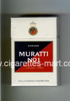 Muratti (german version) (design 6) No 1 (Aroma Plus / Full Flavour Cigarettes) ( hard box cigarettes )