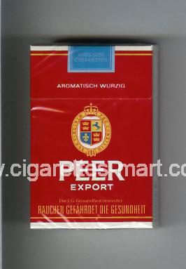 Peer (design 9) (Export / Aromatisch Wurzig) ( hard box cigarettes )
