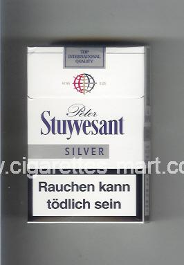 Peter Stuyvesant (design 4B) (Silver) ( hard box cigarettes )