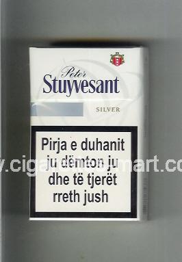 Peter Stuyvesant (design 6) Silver ( hard box cigarettes )
