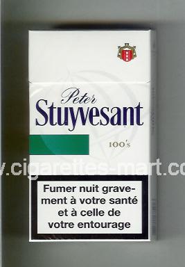 Peter Stuyvesant (design 6) (white & green) ( hard box cigarettes )