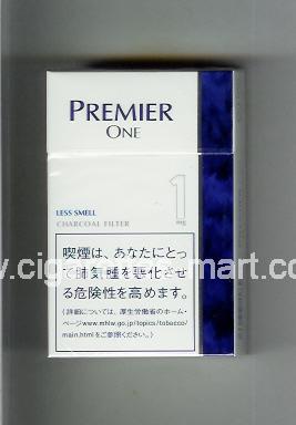 Premier (german version) (design 1) (One / 1 mg) ( hard box cigarettes )
