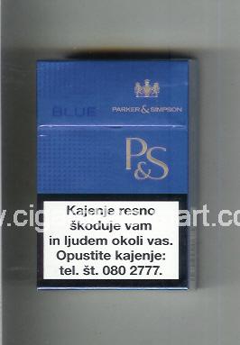 P&S (design 3A) (Blue) ( hard box cigarettes )