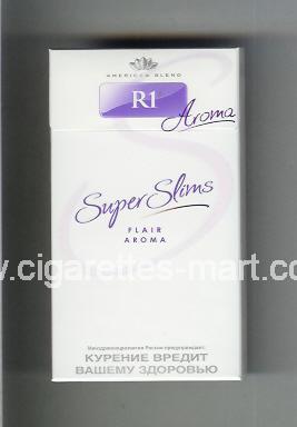 R 1 (design 4) (Super Slims / American Blend / Aroma / Flair Aroma) ( hard box cigarettes )