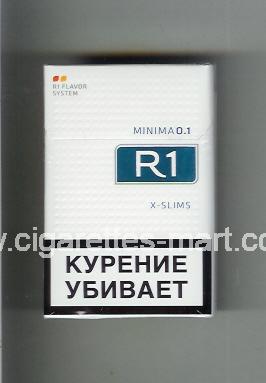 R 1 (design 6) (Minima 0,1 / X-Slim) ( hard box cigarettes )