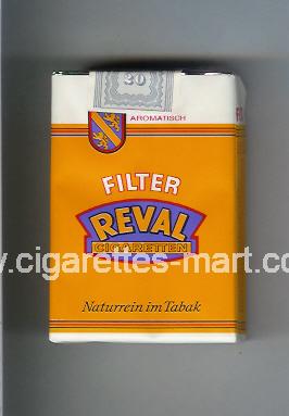 Reval (design 1) (Filter / Cigaretten / Naturrein im Tabak) ( soft box cigarettes )