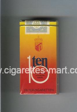 Ten 10 ( hard box cigarettes )