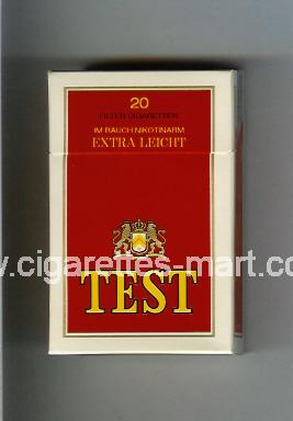 Test (german version) (Extra Leicht) ( hard box cigarettes )