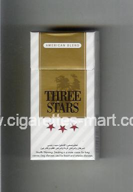 Three Stars (german version) (design 1B) (American Blend) ( hard box cigarettes )