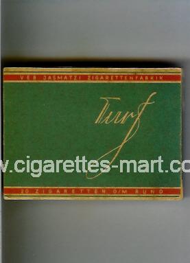 Turf (german version) (design 1) (green & red) ( box cigarettes )