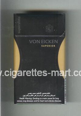 Von Eicken (design 2) (Superior / Superslims) ( hard box cigarettes )