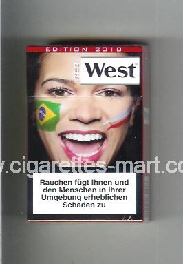West (collection design 13E) (Edition 2010 / Red) ( hard box cigarettes )