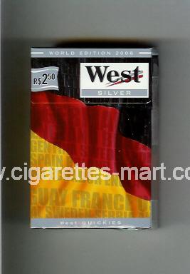 West (collection design 14A) (World Edition 2006 / Silver) ( hard box cigarettes )